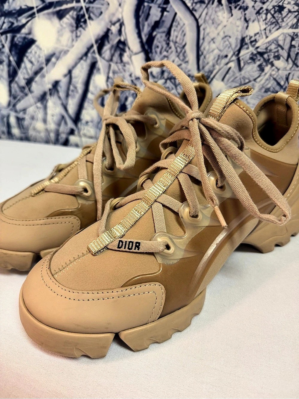 Dior D-Connect Sneaker Nude in Beige